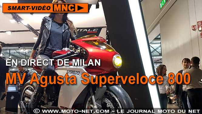 MV Agusta Superveloce 800 : drôle de rencontre au salon de Milan !