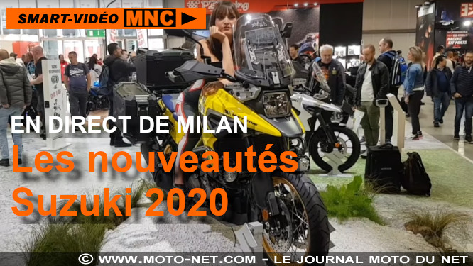 Vidéo : les nouveautés Suzuki 2020 au salon de Milan Eicma