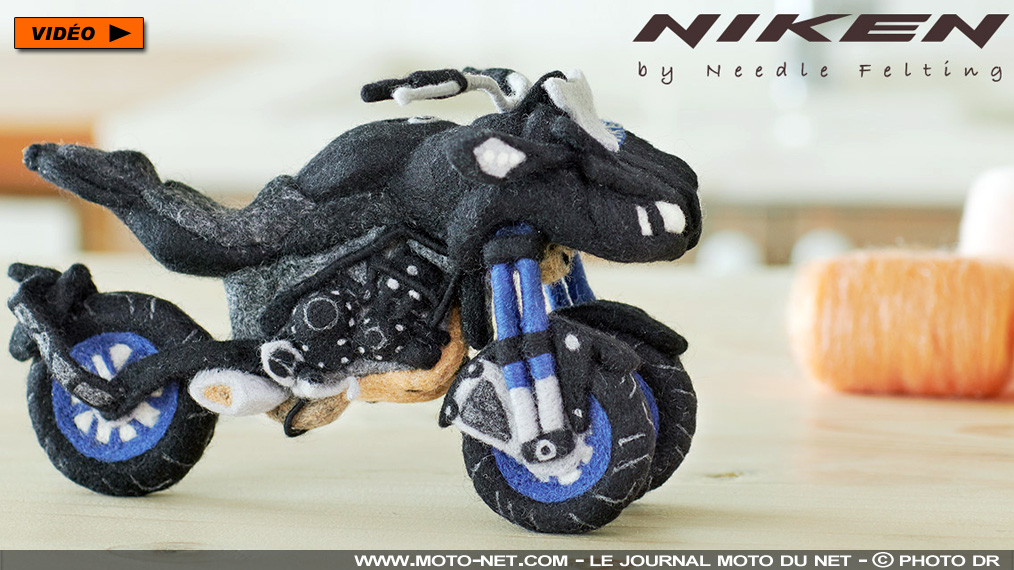 [Vidéo] Fabriquez vous-même votre moto Yamaha Niken... en laine !