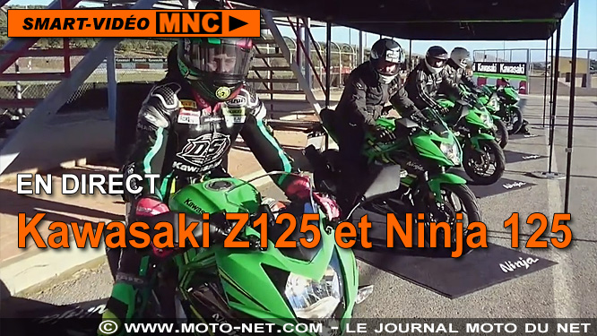 Smart vidéo en direct du lancement presse des Kawasaki Ninja 125 et Z125