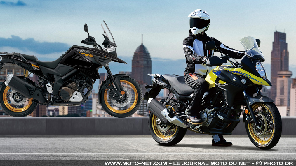 La Suzuki V-Strom 650 conforme à Euro5, la V-Strom 1050 confiée aux permis A2