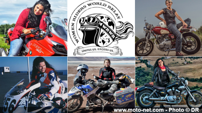 Départ du Women Riders World Relay (WRWR) pour attirer l'attention sur les femmes motardes