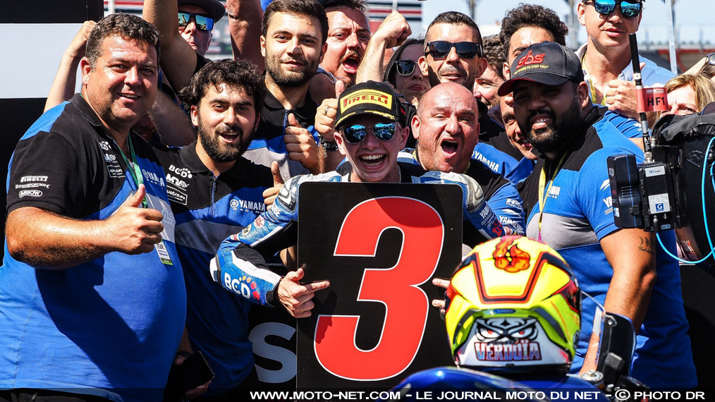 World Supersport 300 : Andy Verdoïa gravit son premier podium mondial !