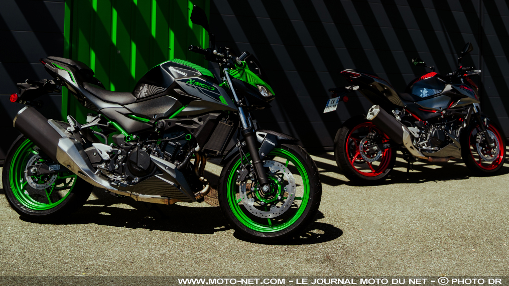 Kawasaki sort deux Z500 Sugomi Edition aux stickers zébrés