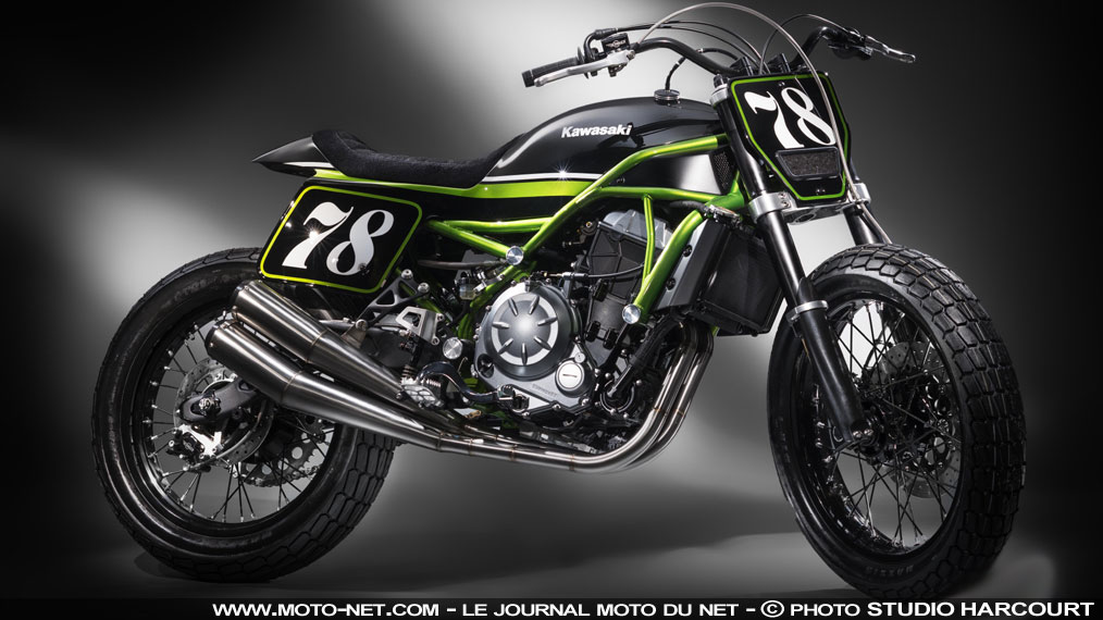 Préparation moto : Kawasaki Z650 façon Flat Track par MRS Oficina
