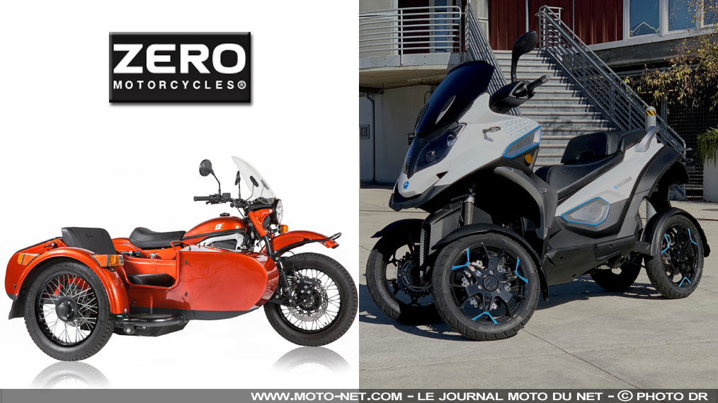 Zero Motorcyles fournit ses moteurs de motos électriques à Ural et Quadro 